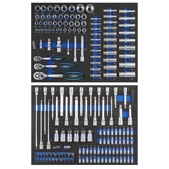 SERVANTE D'ATELIER PRO 7 TIROIRS ÉQUIPÉE AVEC 252 OUTILS – Image 2