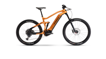 VTT ÉLECTRIQUE TOUT-SUSPENDU HAIBIKE ALLMTN CF 6.0 SRAM GX/NX EAGLE 12V 600 WH 27.5'' PLUS / 29'' ORANGE 2022