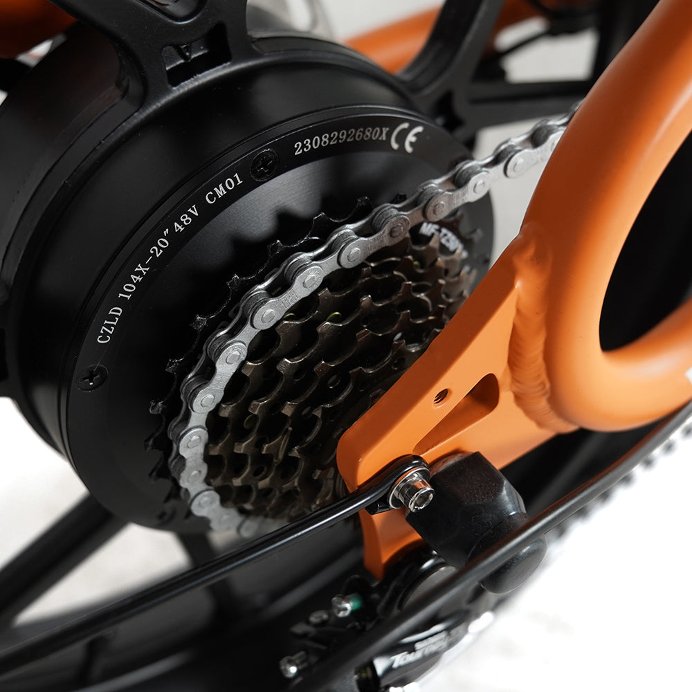 Vélo Vakole Q20 750W 20" Fat Bike VTT électrique avec 20Ah*2 Doubles Batteries de Samsung E-MTB – Image 10