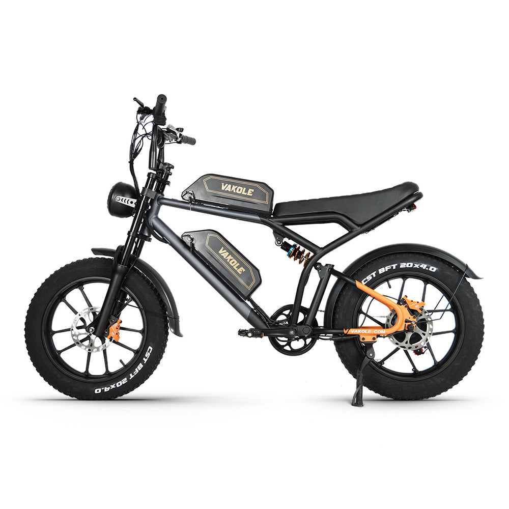 Vélo Vakole Q20 750W 20" Fat Bike VTT électrique avec 20Ah*2 Doubles Batteries de Samsung E-MTB – Image 16