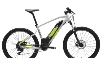 VÉLO VTT ÉLECTRIQUE E-ST 520 GRIS JAUNE 27,5"