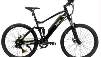 VTT Électrique SURPASS SURVTTTTSUSP14 27,5" Noir 8 vitesses Tout-Suspendu Batterie 14 Ah