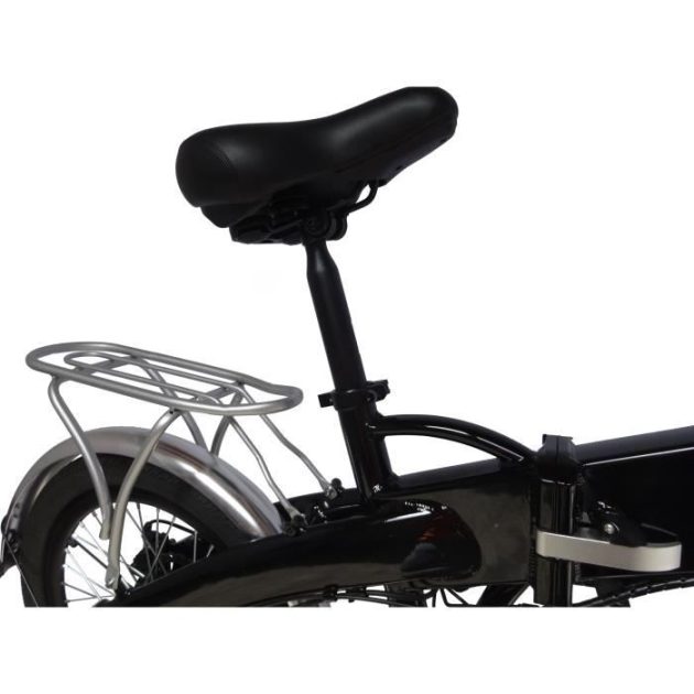 MECER Vélo pliant 20’ électrique – Cadre alu - Autonomie 55km – 7 vitesses shimano – Assemblé en France - Noir – Image 4